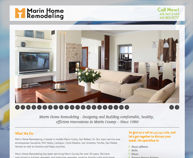 Bigmango Marketing Marin Home Remodeling Website